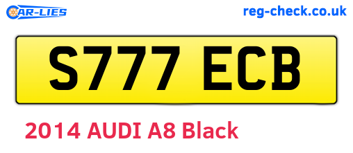 S777ECB are the vehicle registration plates.