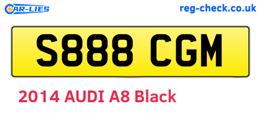 S888CGM are the vehicle registration plates.
