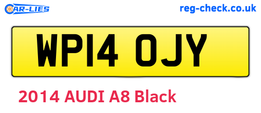 WP14OJY are the vehicle registration plates.
