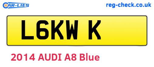 L6KWK are the vehicle registration plates.