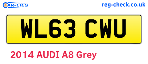 WL63CWU are the vehicle registration plates.