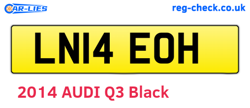 LN14EOH are the vehicle registration plates.