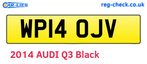 WP14OJV are the vehicle registration plates.