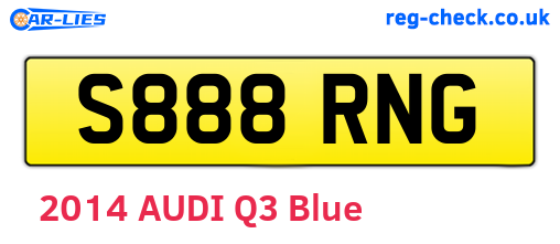 S888RNG are the vehicle registration plates.