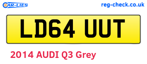 LD64UUT are the vehicle registration plates.