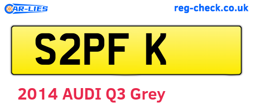 S2PFK are the vehicle registration plates.