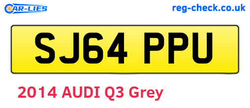 SJ64PPU are the vehicle registration plates.