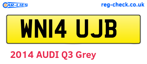 WN14UJB are the vehicle registration plates.