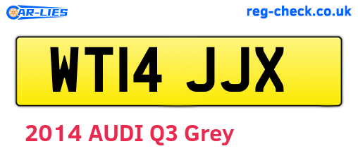 WT14JJX are the vehicle registration plates.
