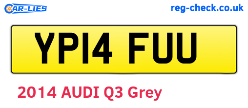YP14FUU are the vehicle registration plates.