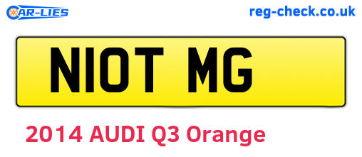 N10TMG are the vehicle registration plates.