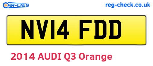 NV14FDD are the vehicle registration plates.
