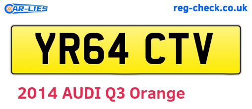 YR64CTV are the vehicle registration plates.