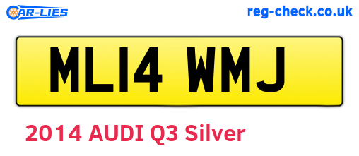 ML14WMJ are the vehicle registration plates.