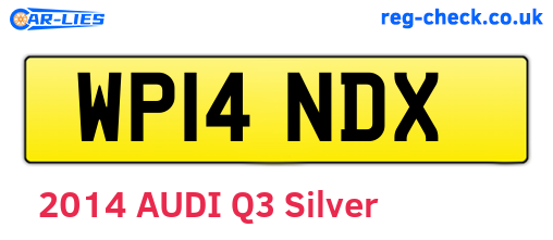 WP14NDX are the vehicle registration plates.