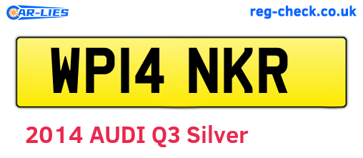 WP14NKR are the vehicle registration plates.