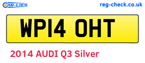 WP14OHT are the vehicle registration plates.