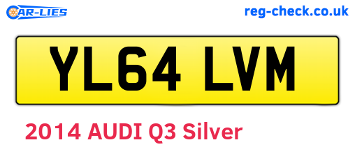 YL64LVM are the vehicle registration plates.
