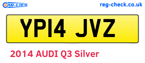 YP14JVZ are the vehicle registration plates.