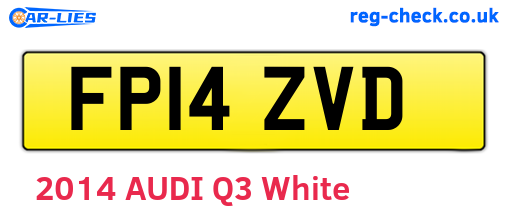 FP14ZVD are the vehicle registration plates.
