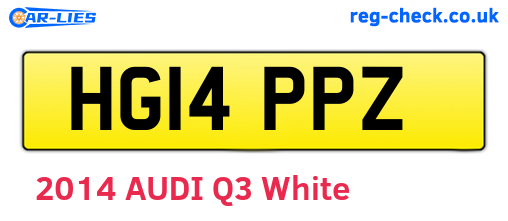 HG14PPZ are the vehicle registration plates.