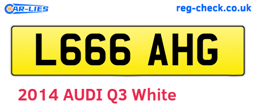 L666AHG are the vehicle registration plates.