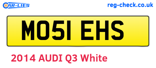 MO51EHS are the vehicle registration plates.