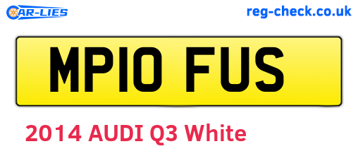 MP10FUS are the vehicle registration plates.
