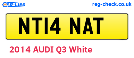 NT14NAT are the vehicle registration plates.