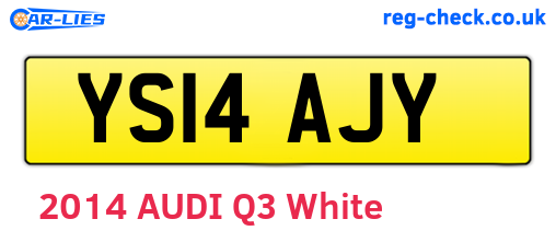 YS14AJY are the vehicle registration plates.