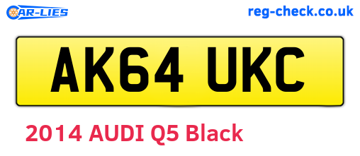 AK64UKC are the vehicle registration plates.