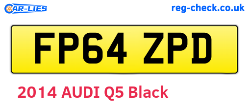 FP64ZPD are the vehicle registration plates.