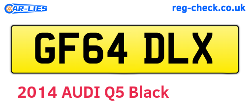 GF64DLX are the vehicle registration plates.