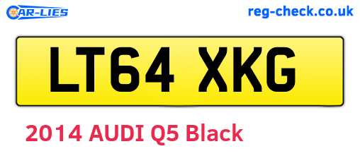 LT64XKG are the vehicle registration plates.