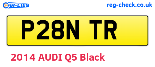 P28NTR are the vehicle registration plates.