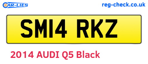 SM14RKZ are the vehicle registration plates.