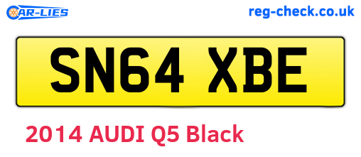 SN64XBE are the vehicle registration plates.