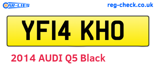 YF14KHO are the vehicle registration plates.
