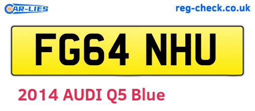 FG64NHU are the vehicle registration plates.