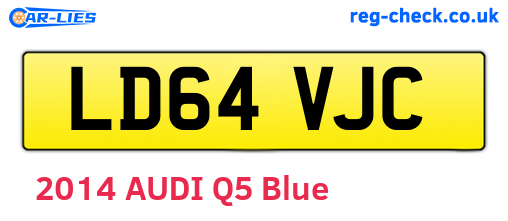 LD64VJC are the vehicle registration plates.