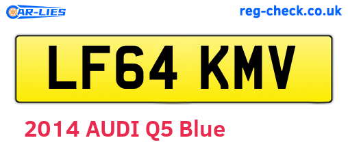 LF64KMV are the vehicle registration plates.