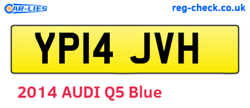 YP14JVH are the vehicle registration plates.
