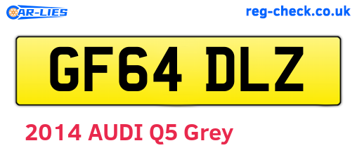 GF64DLZ are the vehicle registration plates.