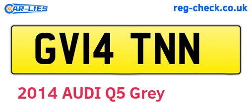 GV14TNN are the vehicle registration plates.