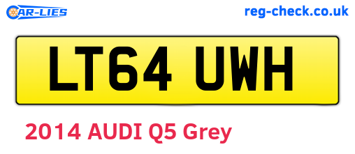LT64UWH are the vehicle registration plates.