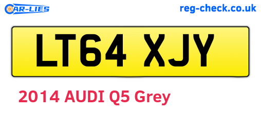 LT64XJY are the vehicle registration plates.
