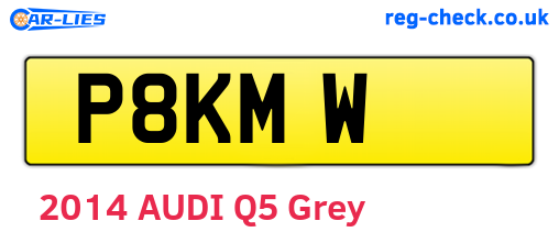 P8KMW are the vehicle registration plates.