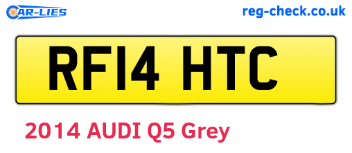 RF14HTC are the vehicle registration plates.