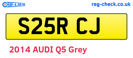 S25RCJ are the vehicle registration plates.