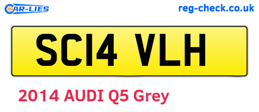 SC14VLH are the vehicle registration plates.